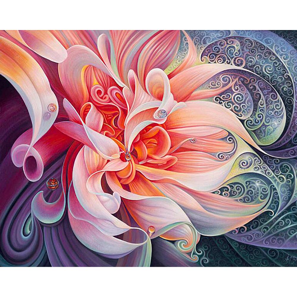 

30*40CM - Flower - Round Drill Diamond Painting, 501 Original