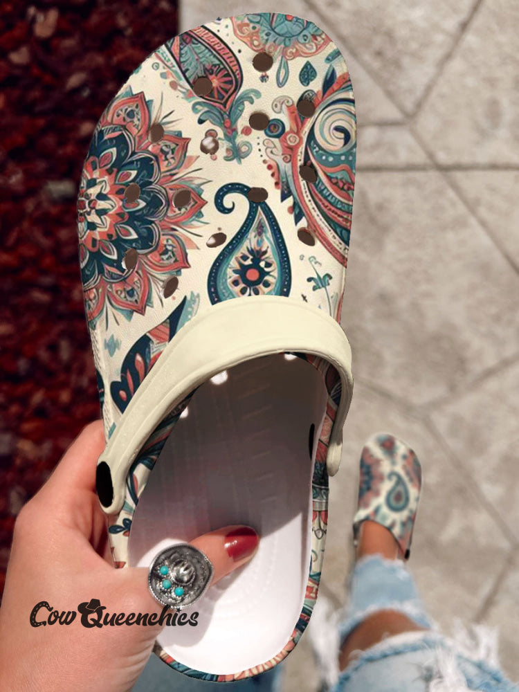 Vintage Floral Casual Shoes Multicolor / 36