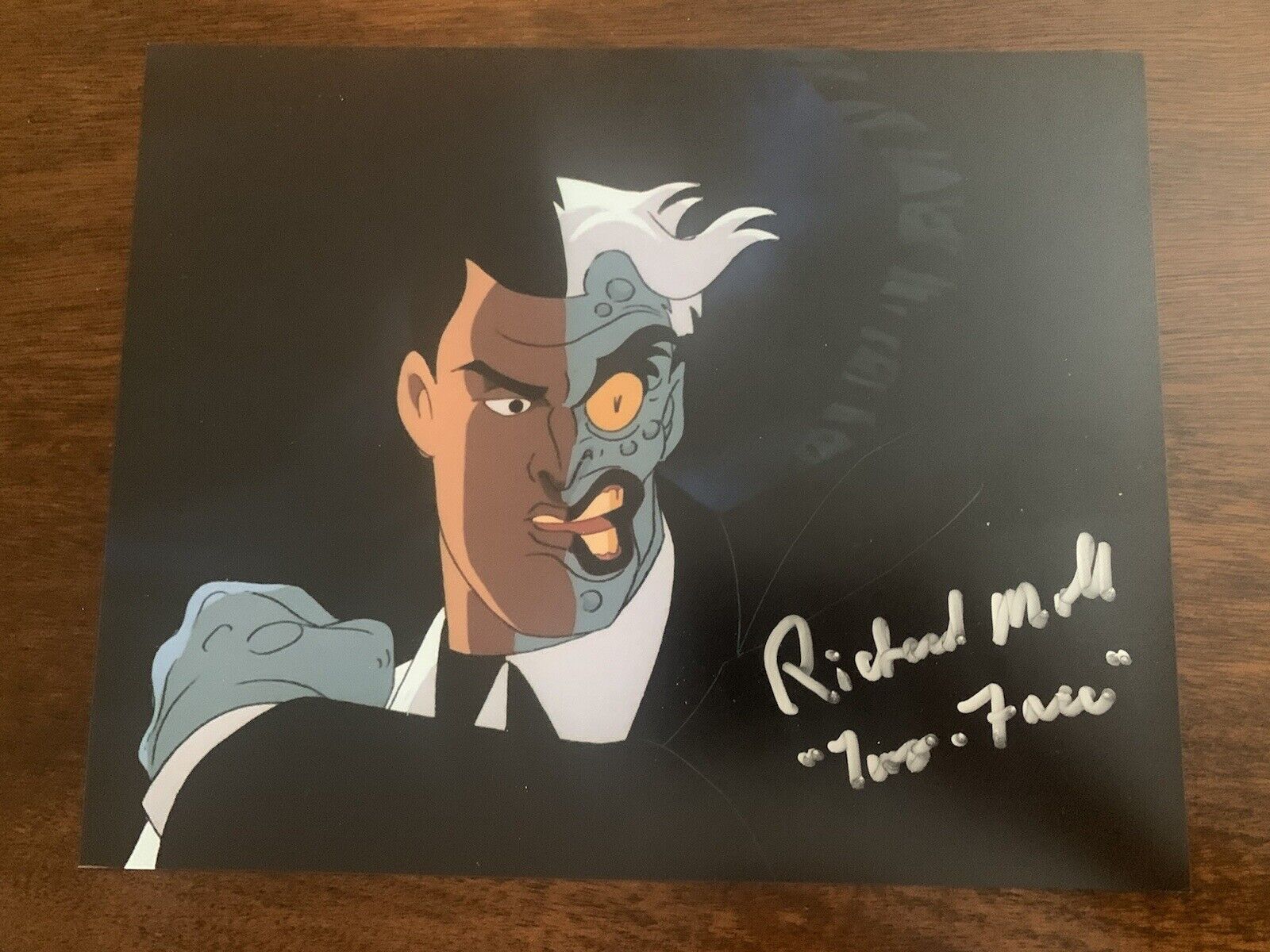 Richard Moll signed 8x10 Photo Poster painting Autographed Batman Animated Two Face