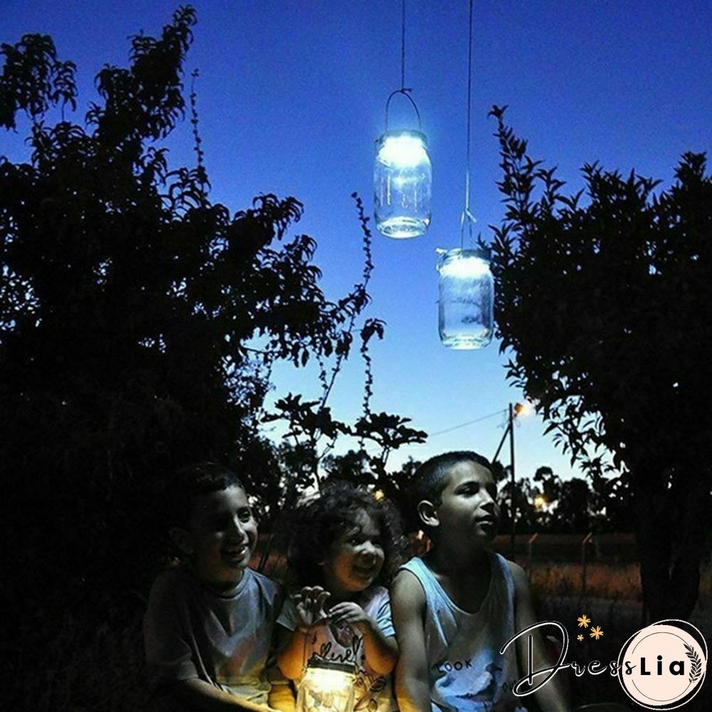 5/10/15 Pack Solar Powered Lid Lights 200cm 20 LEDs Mason Jar Solar Lights with Hangers , Indoor or Outdoor Usage for Wedding Christmas Holiday Party Decor (Jars Not Included)