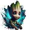 Groot-11CT Stamped Cross Stitch 40*40cm tapestrymarket