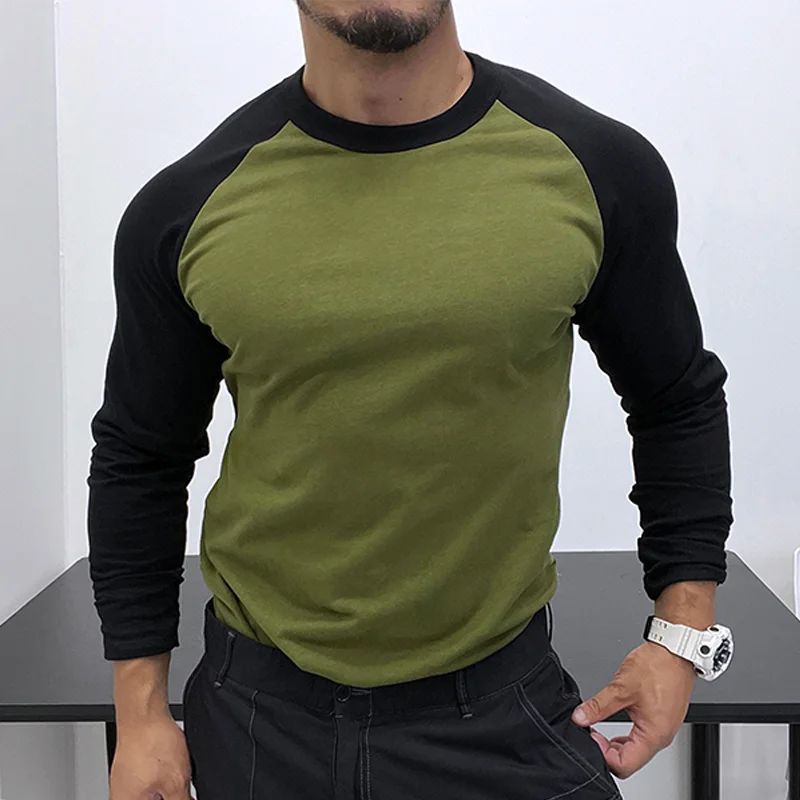 Men's Slim-Fit Color-Block Shirt