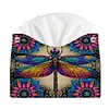 Dragonfly DIY PULeather Diamond Painting Tissue Box for Adults Beginners Decorative Diamond Art Paper Storage Holder for Living Room Bedroom Bathroom Table Decor