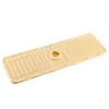 2Pcs Silicone Sink Splash Guard Quick Dry Water Catcher Mat for Sink (Grey)