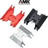 AMK RC Gearbox Bottom Plate, Metal Gearbox Bottom Plate Available for Axial 1/18 RC Crawler Axial Capra UTB18 RTR Upgrade Part RC Accessories (Black)
