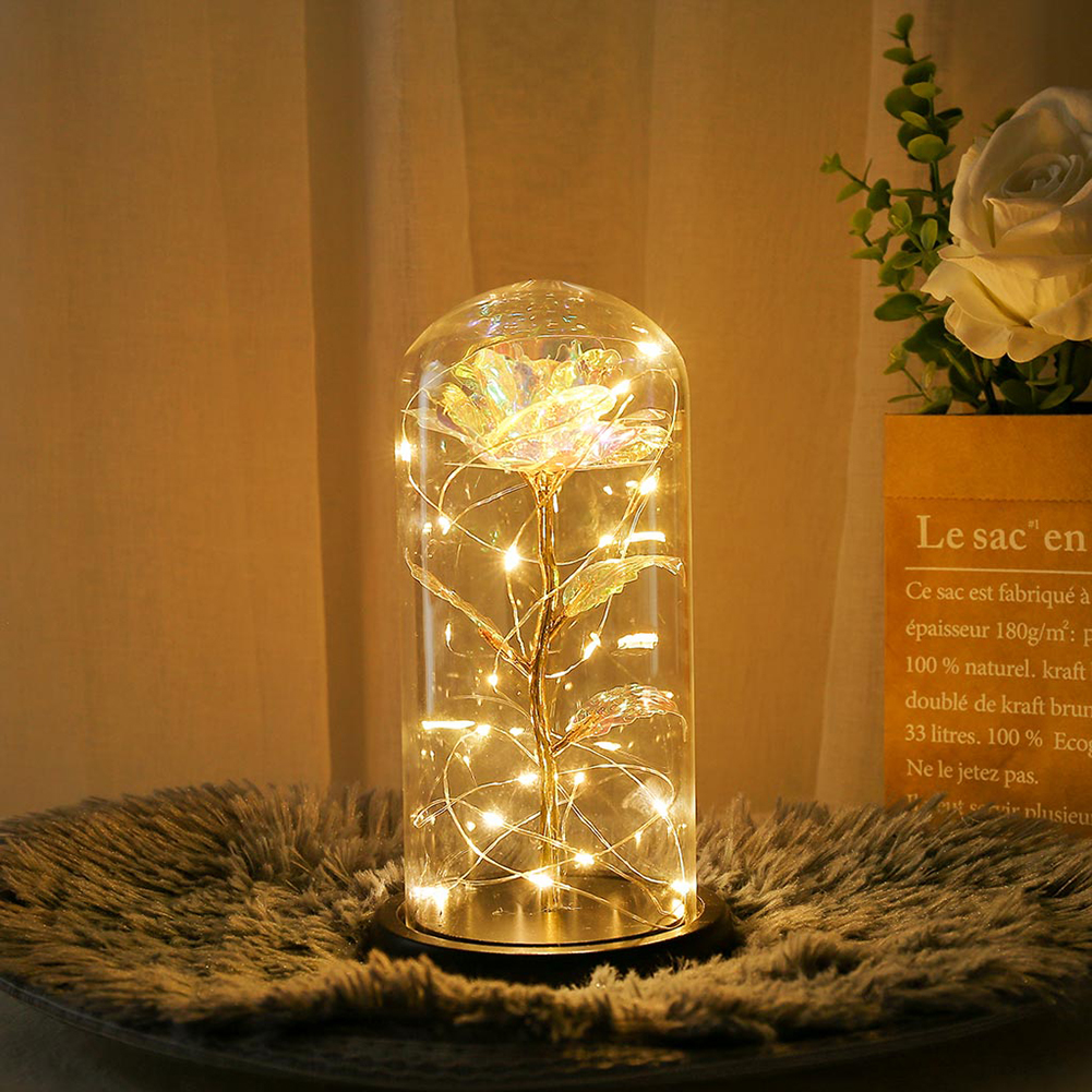 

Goldleaf Rose Dome Glass LED-Night Light, Blue, 501 Original