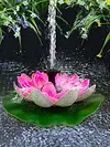Lotus Shape Pond Decoration 2.5W Solar Powered Fountain Pump Bird Bath Fountains