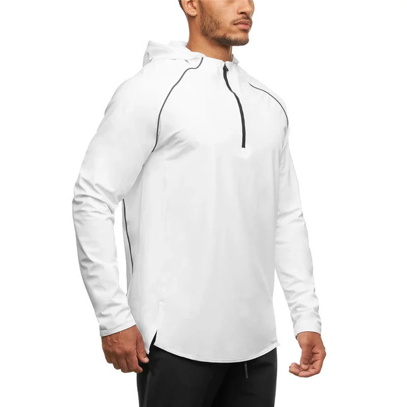 Men's Hooded Running Mountaineering Long Sleeve Sweatshirt