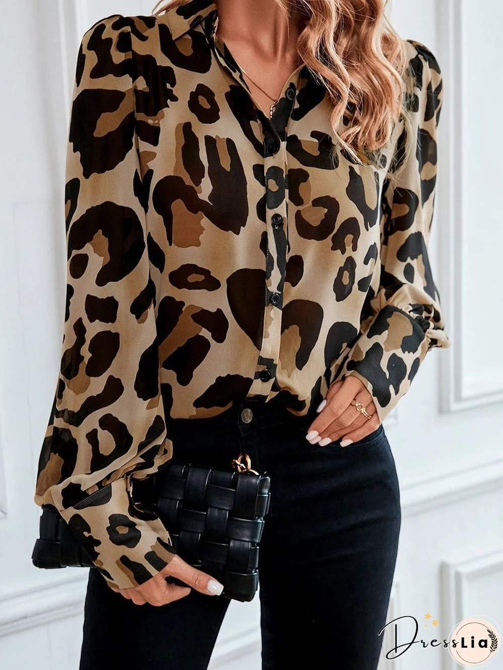 Contemporary Leopard Print Blouse