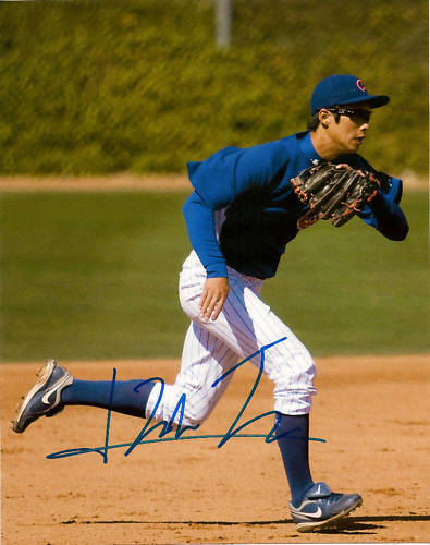 Hak-Ju Lee auto signed baseball Photo Poster painting Peoria Cubs