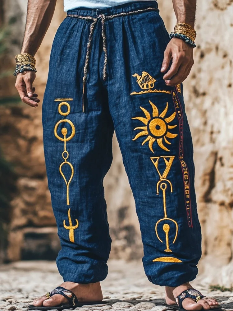 Egyptian Sun Disk Of Ra Men's Pants / Rvogue / Rvogue