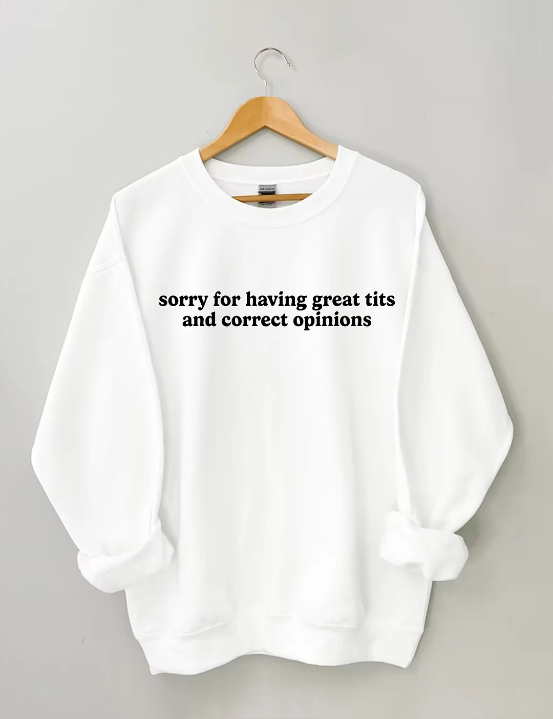 Sorry For Having Great Tis And Correct Opinions Sweatshirt