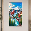 (40*70cm)Cardinals Landscape - Full Round Drill Diamond Painting