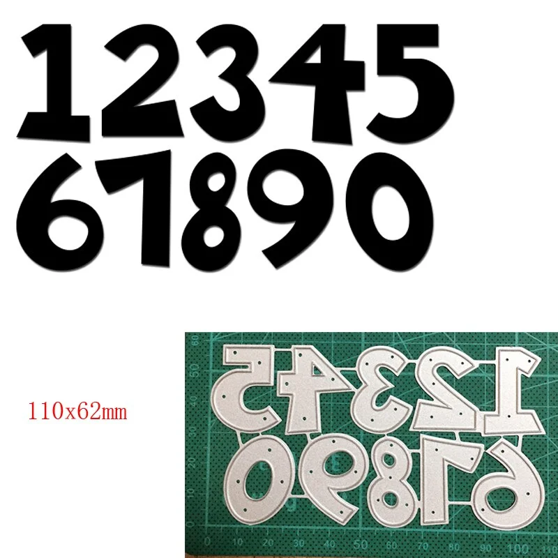 Craft Metal Cutting Dies Cut Die Mold Alphabets Letter Number Decoration Scrapbooking Dies Knife Mould Blade Punch Stencils Dies