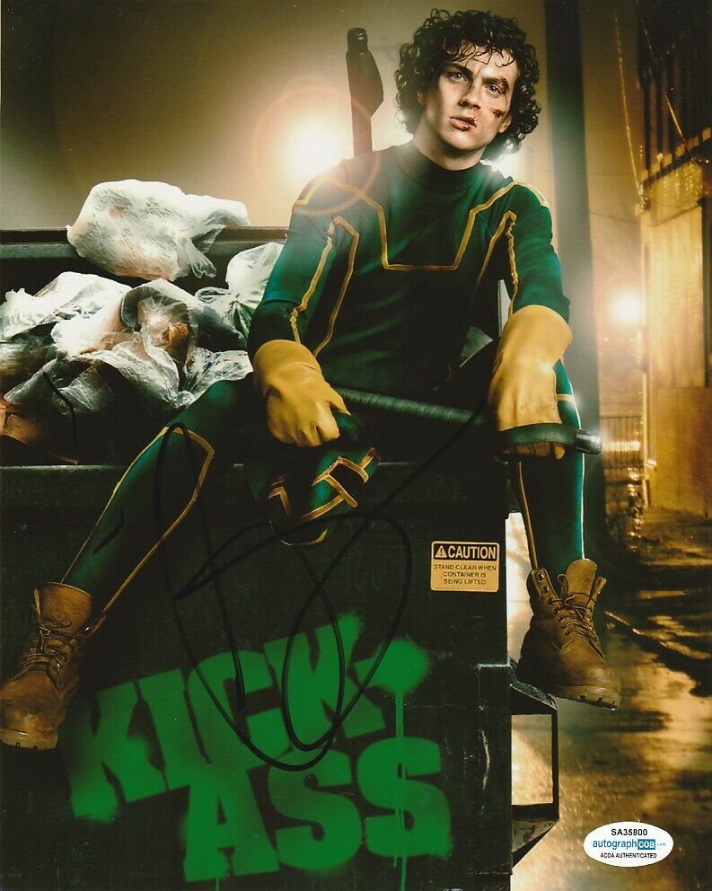 AARON TAYLOR JOHNSON SIGNED KICK ASS 8x10 Photo Poster painting! MILLION LITTLE PIECES ACOA COA