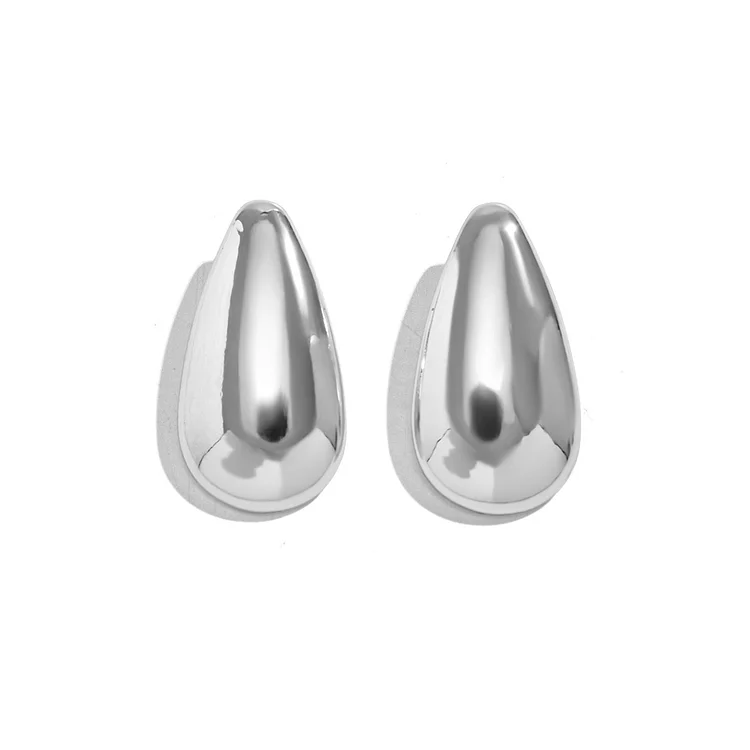 Cool Geometric Metal Stud Earrings
