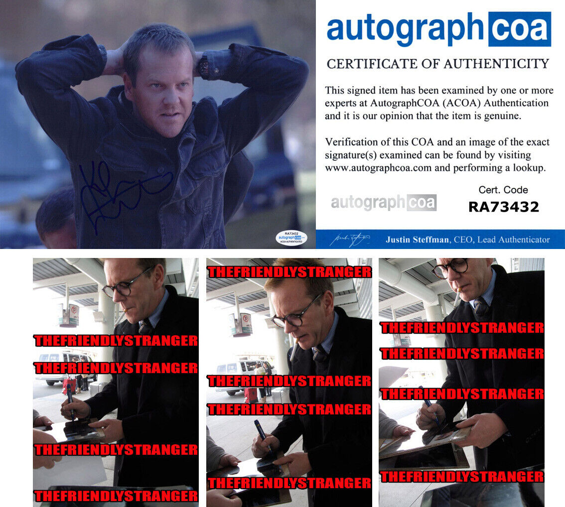 KIEFER SUTHERLAND signed Autographed 24