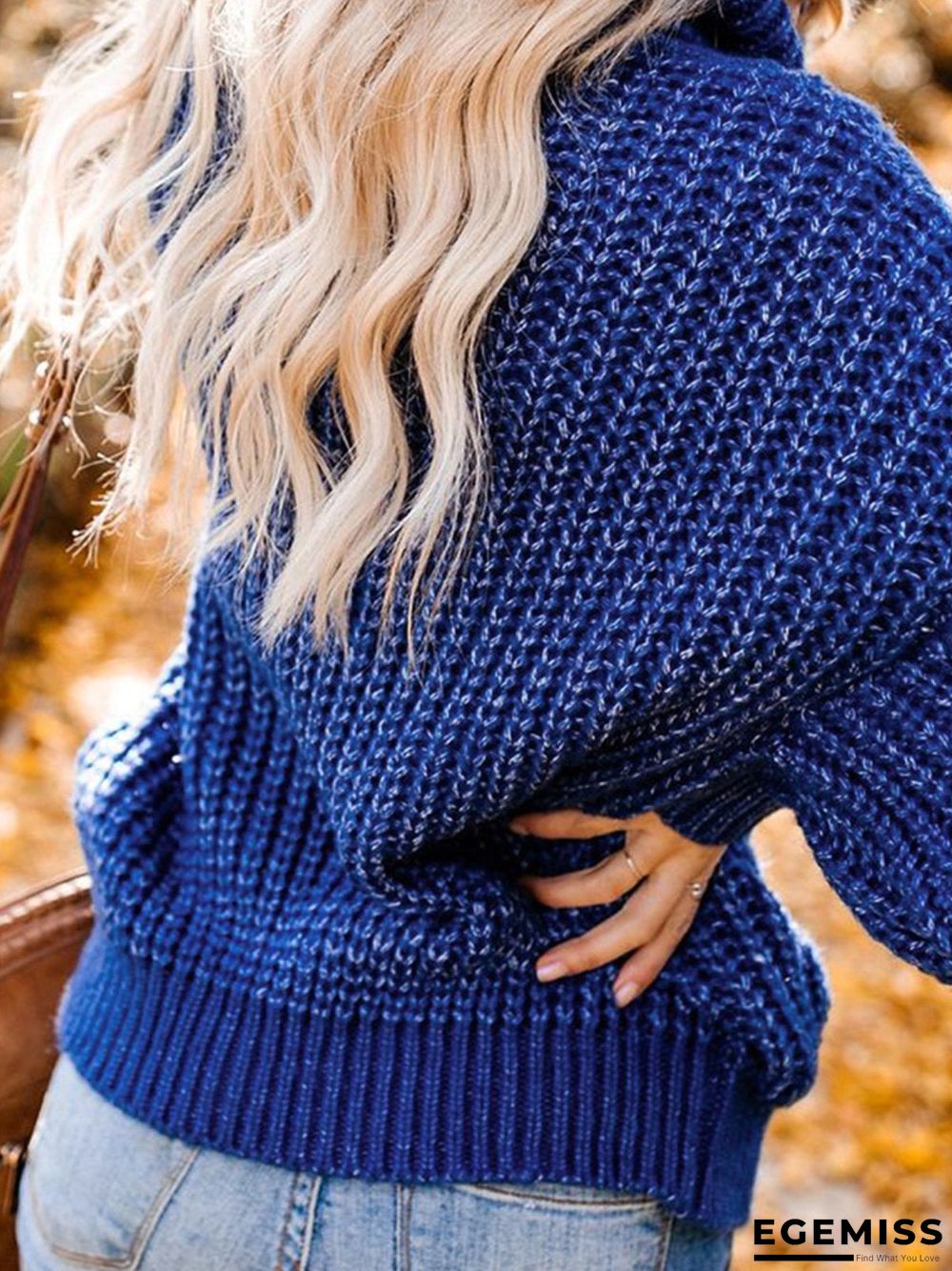 Casual Plus Size Cowl Neck Sweater Pullover | EGEMISS