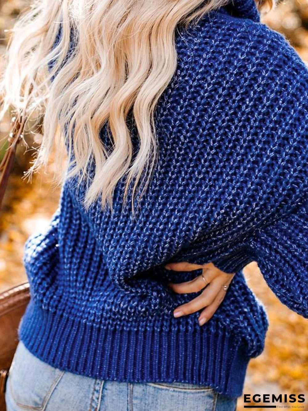 Casual Plus Size Cowl Neck Sweater Pullover | EGEMISS