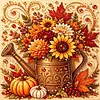 Sunflower Can-14CT Stamped Cross Stitch 30x30cm