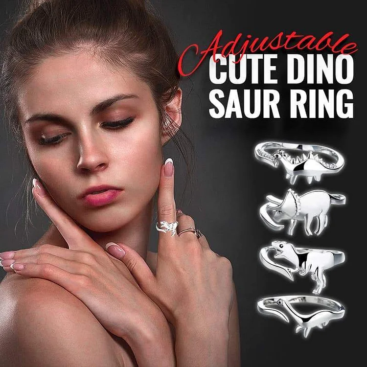 Verstellbarer niedlicher Dinosaurier-Ring