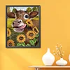 >SALE<Full Embroidery Eco-cotton Thread 11CT Printed Cow Cross Stitch Kit 40x50cm