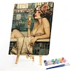 (US Only)Paint By Numbers Kit On Canvas DIY Oil Art Girl Picture Home Wall Decor40x50cm