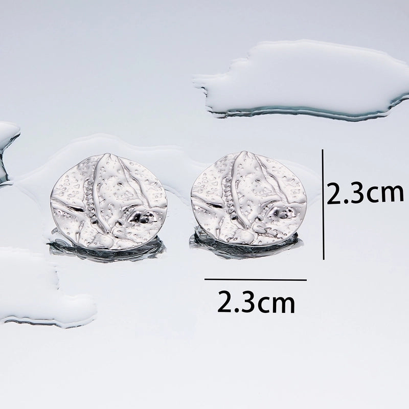 1 Pair Minimalist Geometric Plating Titanium Steel 18K Gold Plated Ear Studs