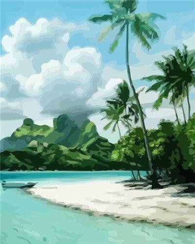 

Bora Bora Island – Paint By Numbers - 40*50CM, 501 Original