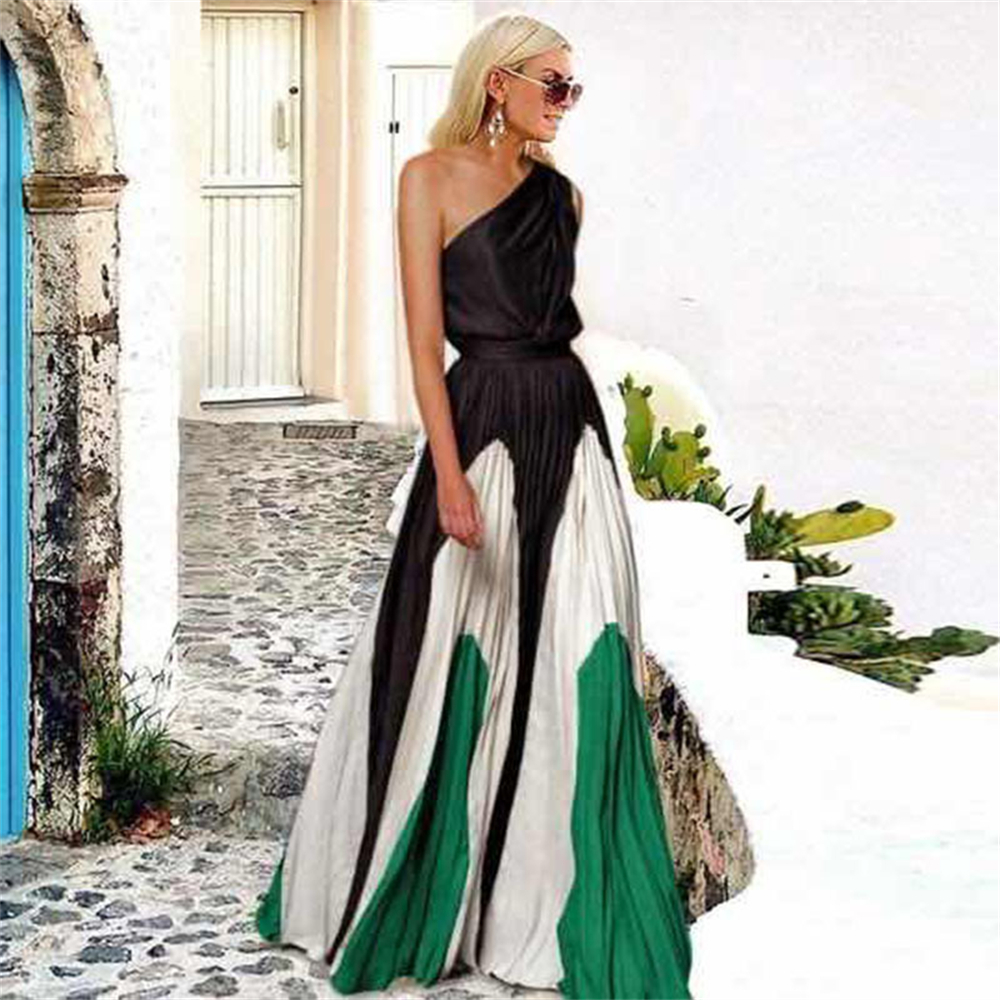 To the Maxi Pleated One-shoulder Dress-MERUMOTE