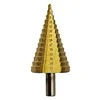 1Pcs 4-42 Mm Titanium Coated Step Drill Bit HSS Wood Metal Hole Cutter