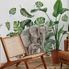 Nature Plants Elephants Wall Sticker Home Kids Room Decor