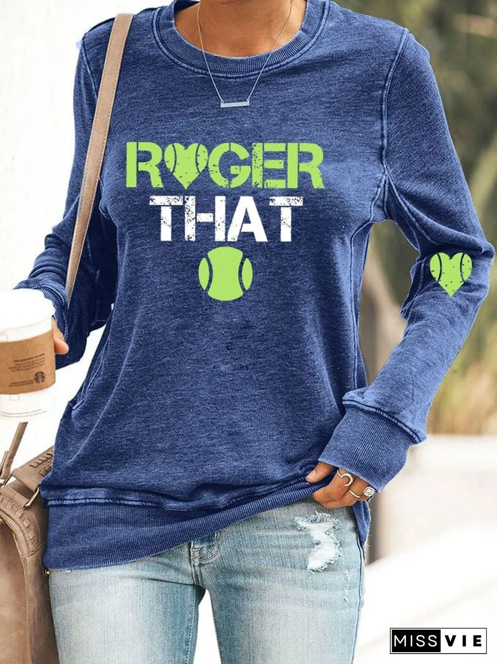 Women's tennis casual sweatshirt