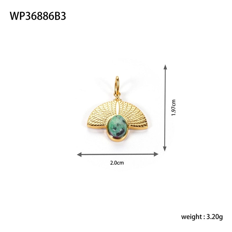 1 Piece 20*19.7mm 304 Stainless Steel Geometric Pendant Jewelry Accessories