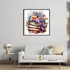 Flowers And Books-11CT Stamped Cross Stitch 40*40cm/15.75*15.75in