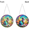 Diamond Painting Flower Cat Sun Catcher Dots Pendant for Office Decor