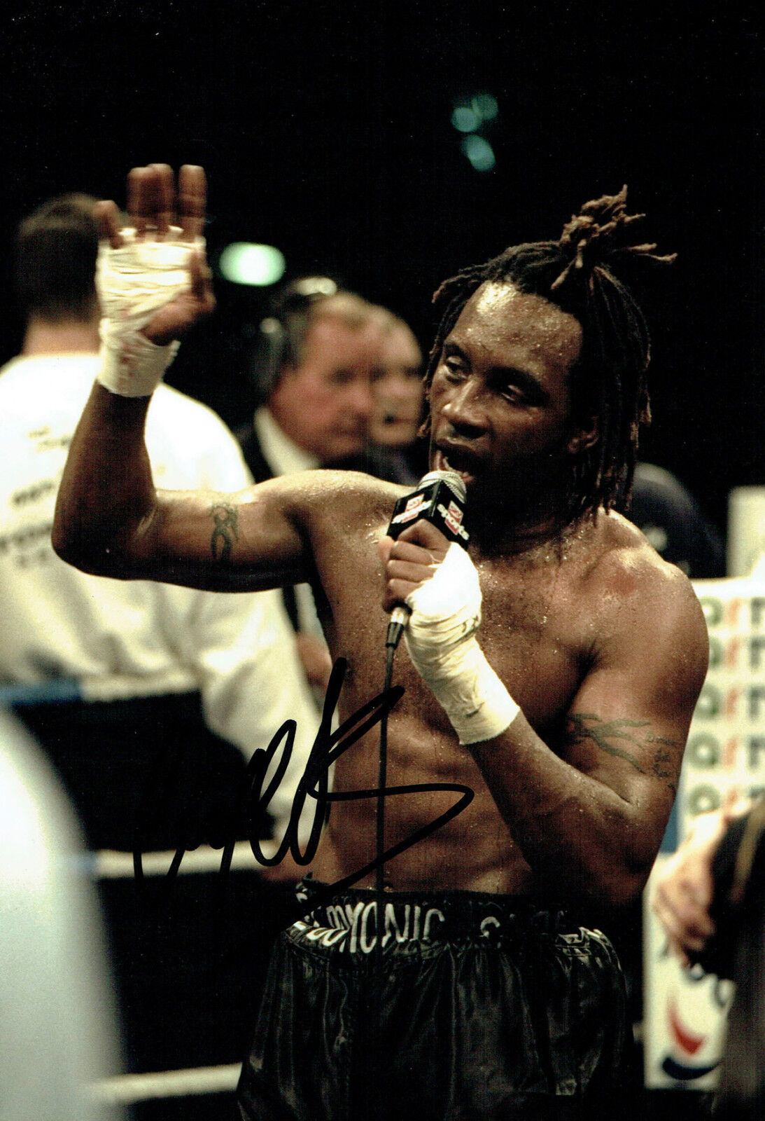 Nigel BENN Signed Autograph 12x8 Photo Poster painting A AFTAL COA British World Champion Boxer