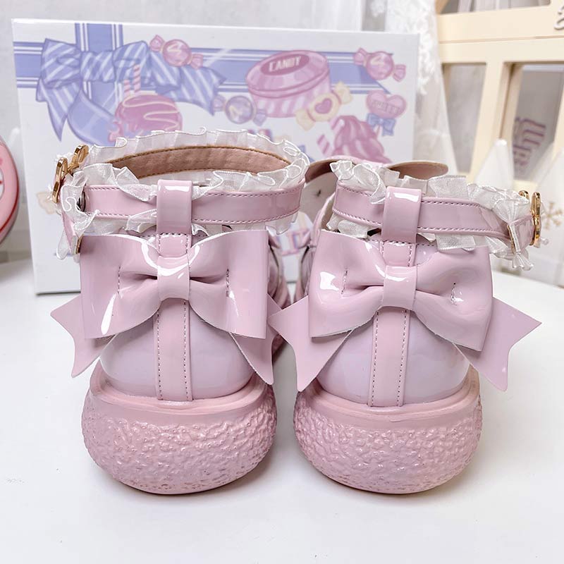 Round Toe Bunny Lolita Mary Janes Shoes - Modakawa modakawa