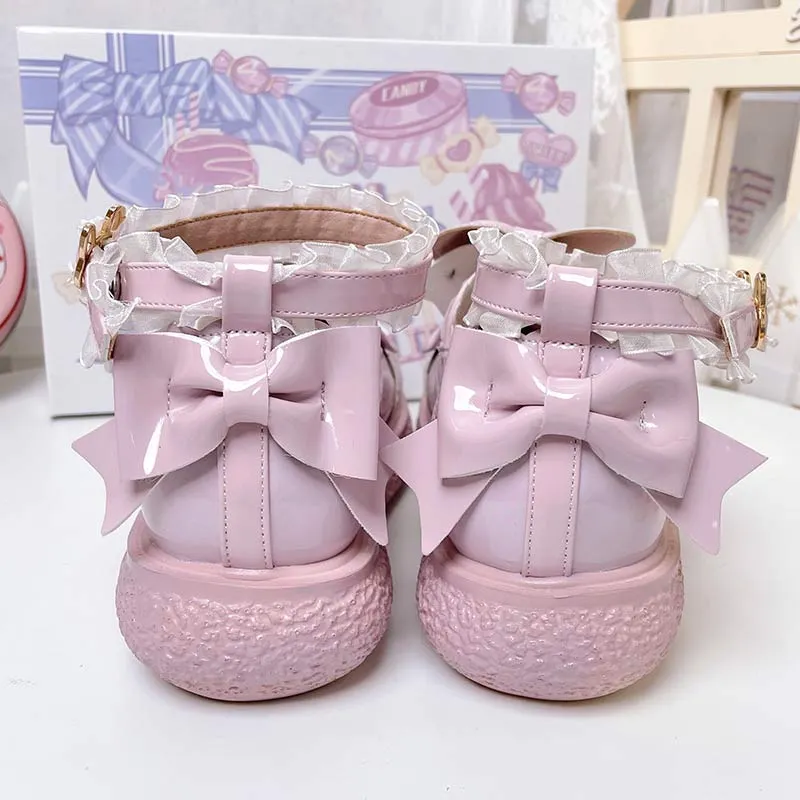 Round Toe Bunny Lolita Mary Janes Shoes