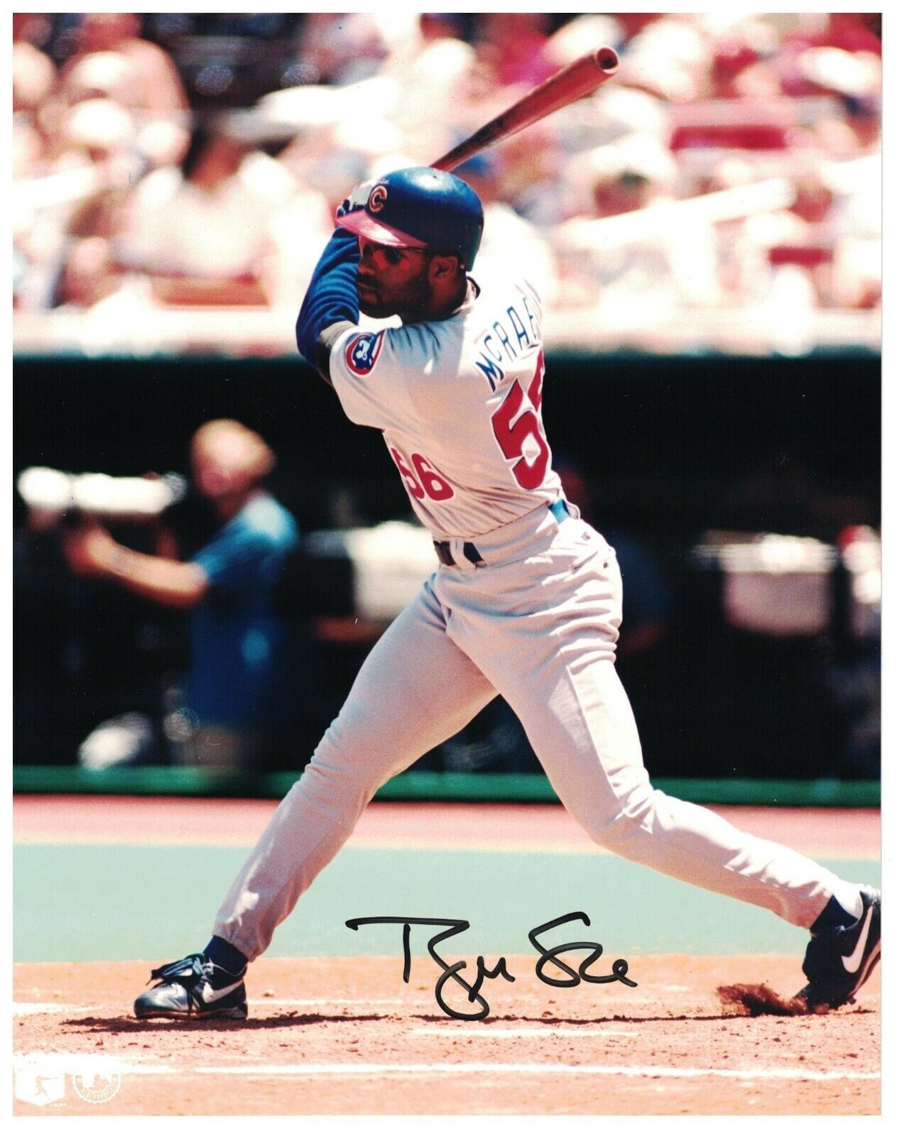 Brian McRae Signed Autographed 8 x 10 Photo Poster painting Cubs Royals Mets