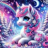 Moon Unicorn - Crystal Rhinestone Diamond Painting