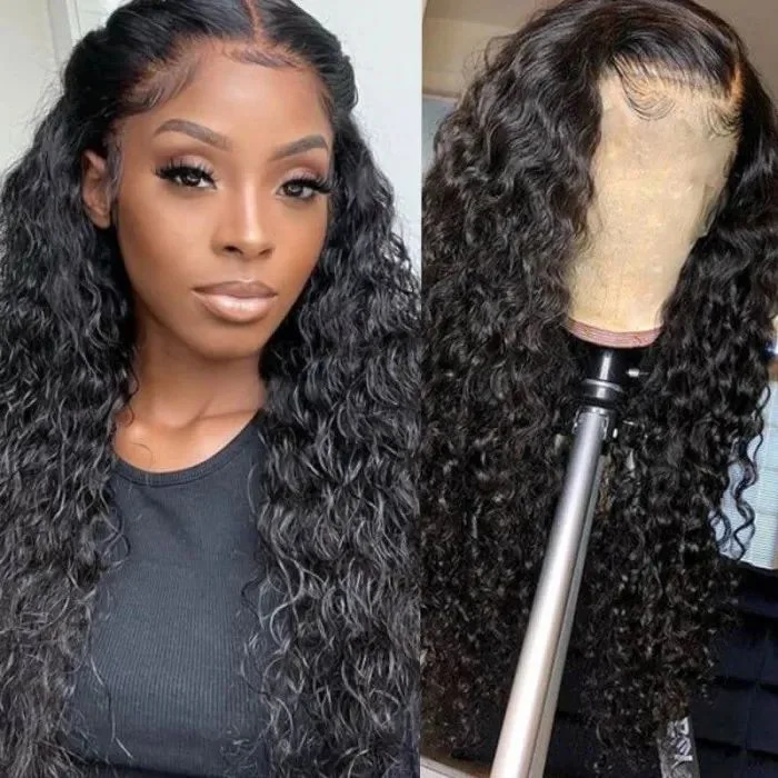 Invisible HD Transparent Glueless Lace Wig Jerry Curly 5x5 Closure Wigs