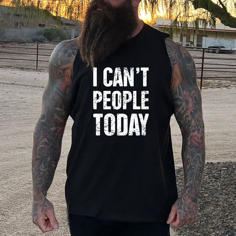 Livereid I Can't People Today Printed Men's Vest - Livereid