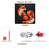 Framed Vulpes - DIY Button Art Painting Kit for Creativity DIY Pearl Dot Crafts for Gift Home Wall Decor 30*30CM