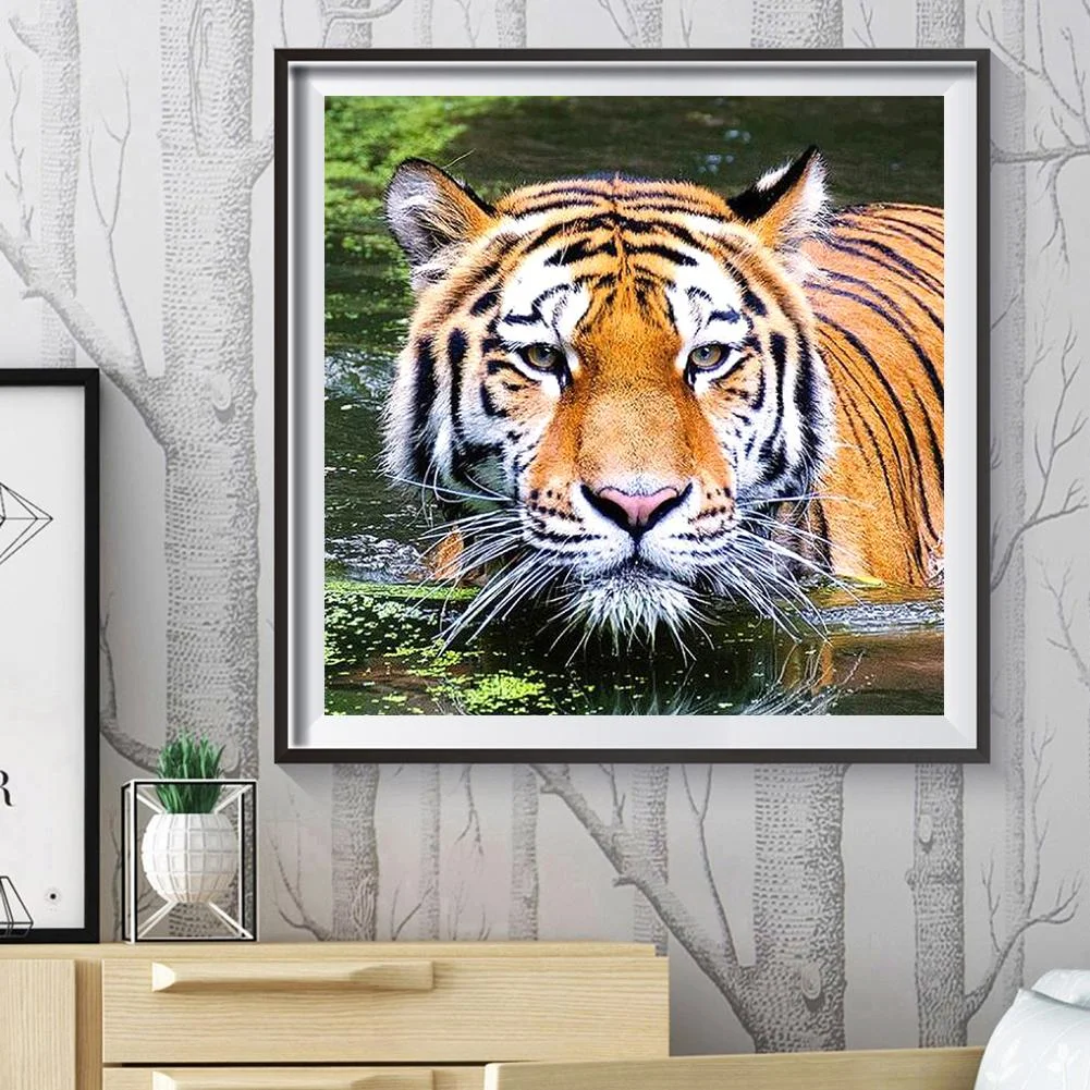 Diamond Painting - Full Round Drill - Tiger(30*30cm)