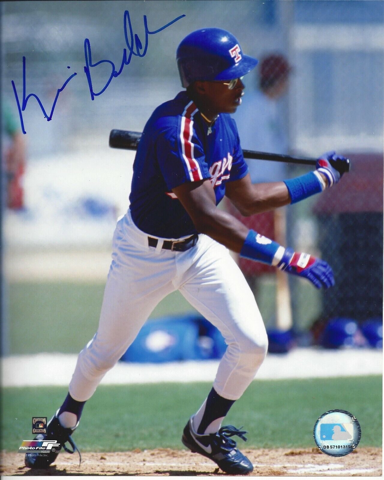 Kevin Belcher Autographed 8x10 Texas Rangers In Person #1