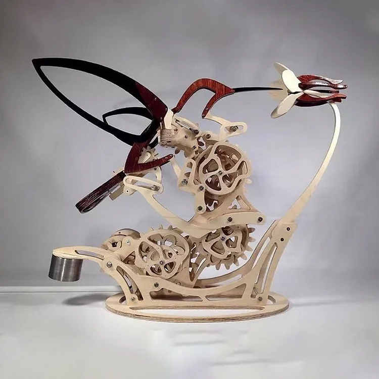 3D Wooden Mechanical Hummingbird