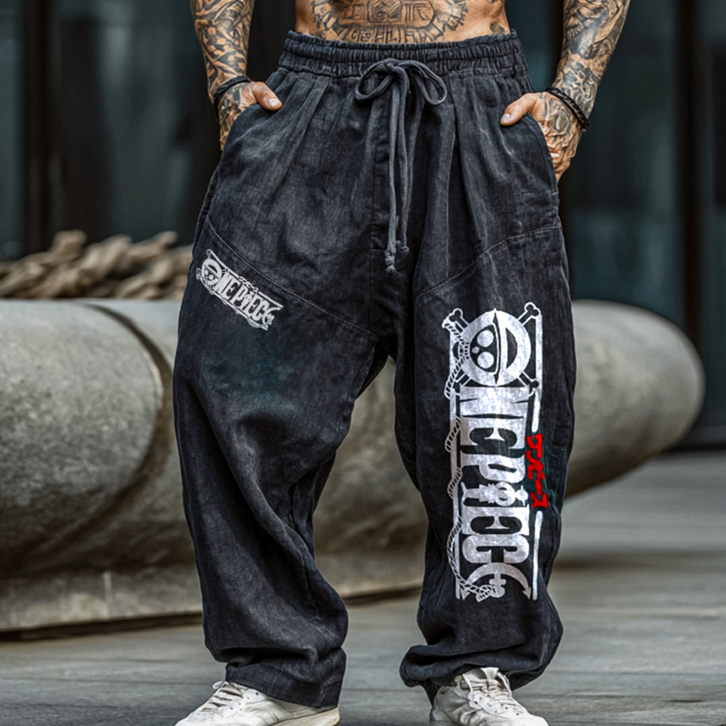 Anime Pattern Design Harem Pants / TECHWEAR CLUB / Techwear