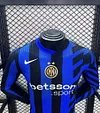 2024-2025 Player Version Inter Milan Home Long Sleeve Football Shirt 1:1 Thai Quality