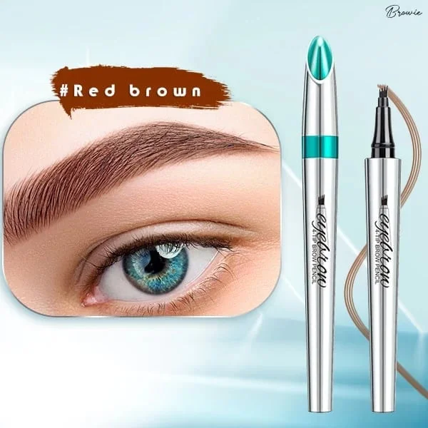 3D Waterproof Microblading Eyebrow Pen 4 Fork Tip Tattoo Pencil (2 pcs)